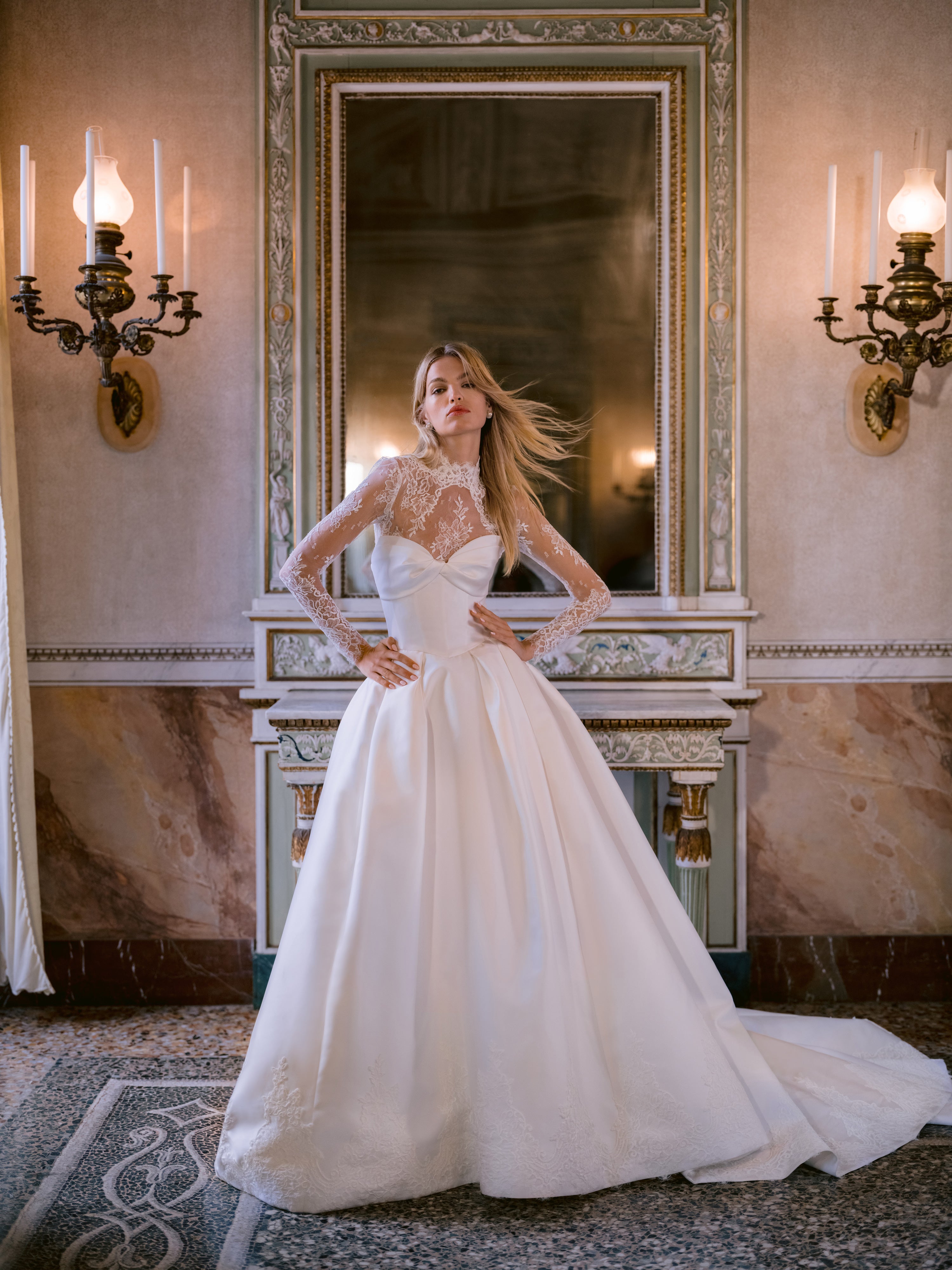 Monique Lhuillier Fall 2025 Bridal Heirloom Gown and Carlotta Jacket