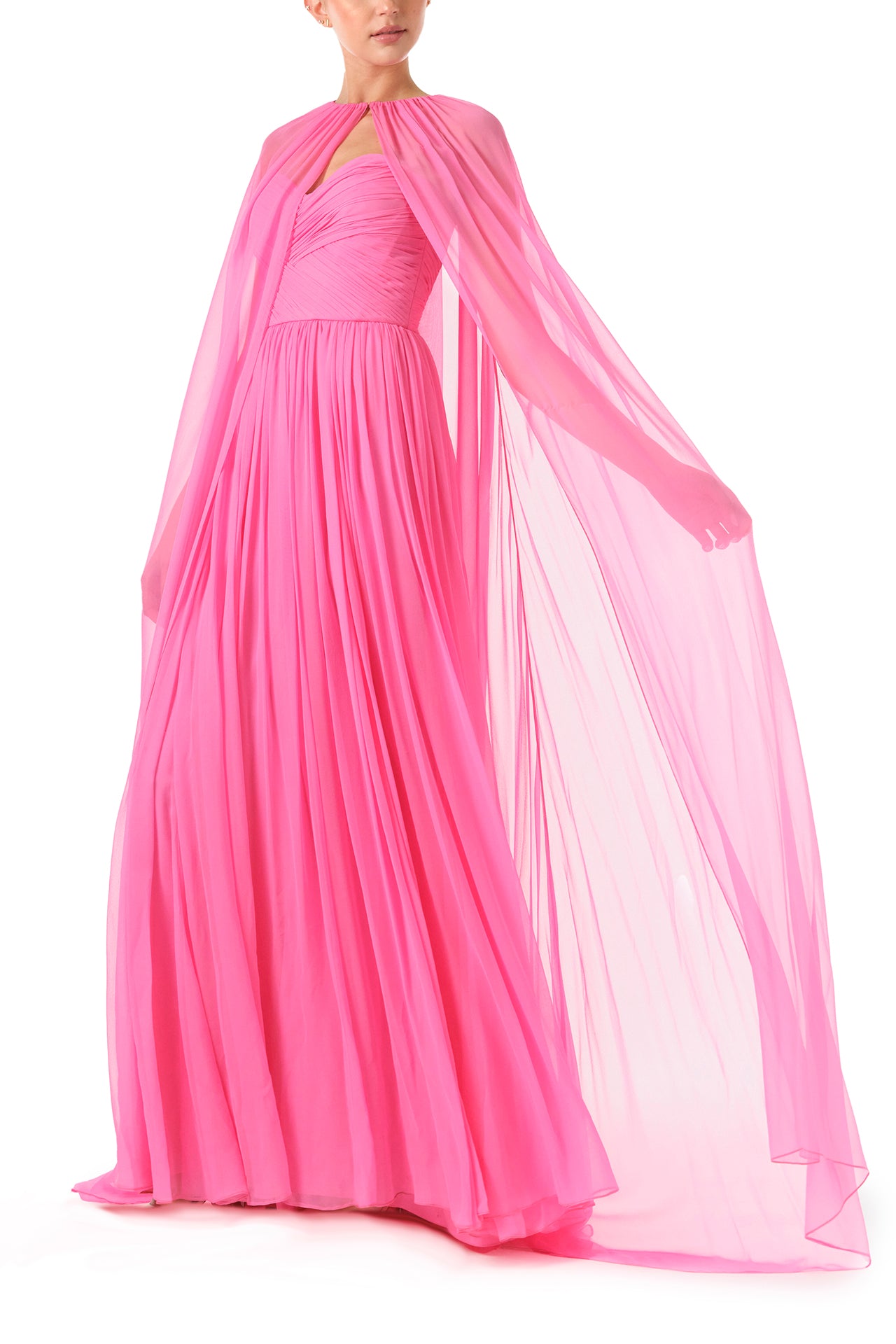 Floor Length Chiffon Cape