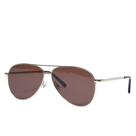 Emma Gold Aviator Sunglasses - Side View