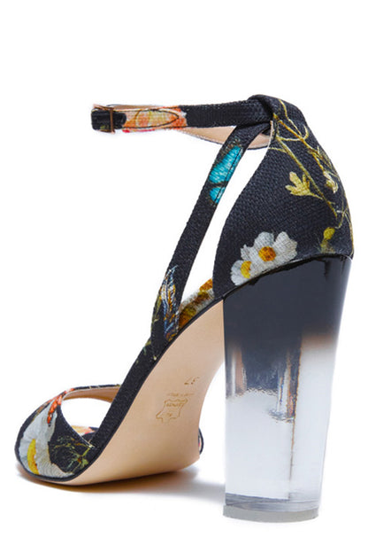 Monique Lhuillier Noir Ava Tuileries Sandal