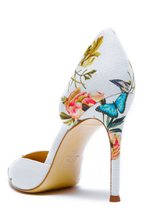 Monique Lhuillier Ivory Tuileries Pump Heel