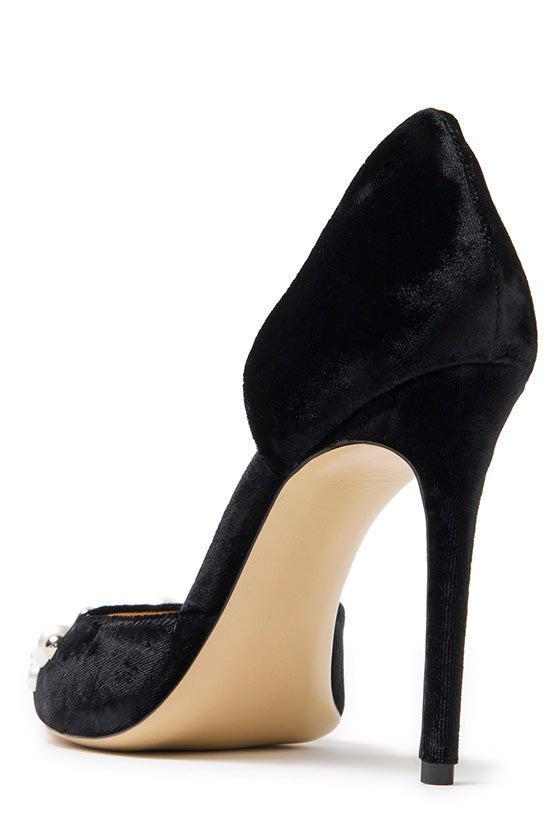 Monique Lhuillier Shannon Velvet Pearl Pump